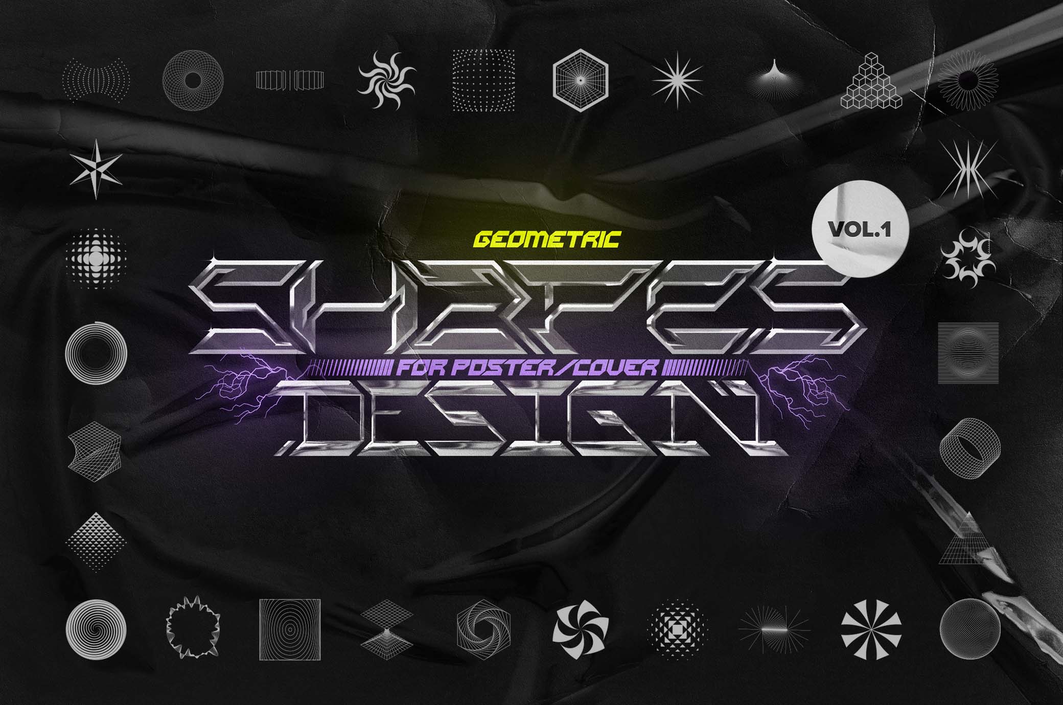 Geometric Shapes for Posters Vol.1