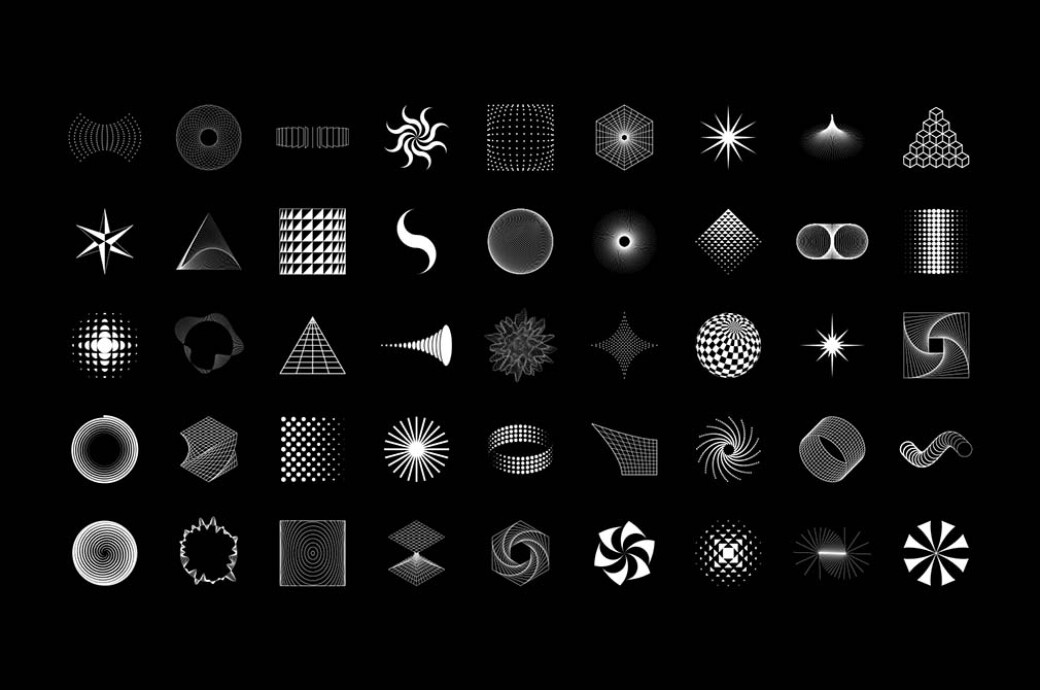 Geometric Shapes for Posters Vol.1