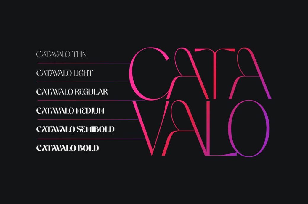 Catavalo Modern Display Font Family