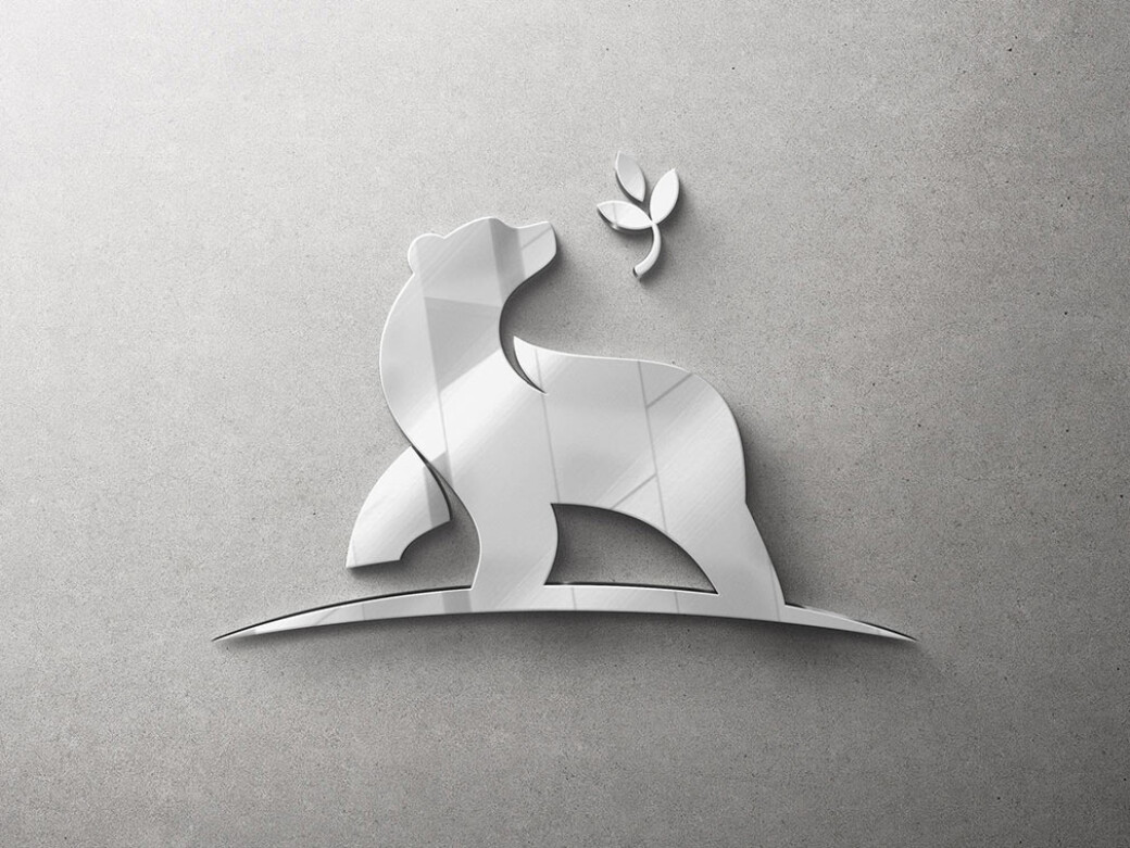 Glass Sign Logo Mockup