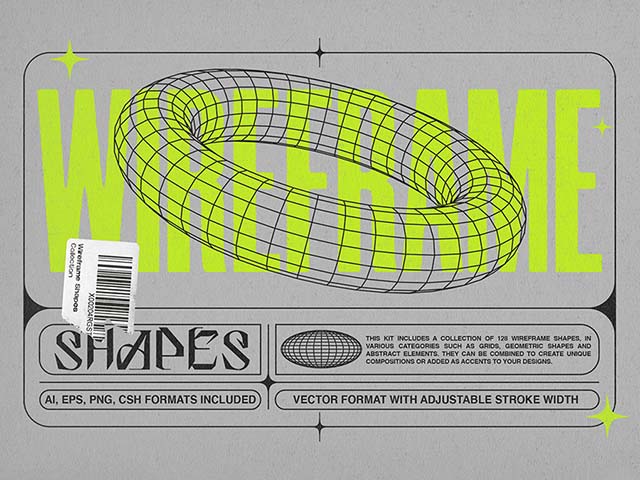 wireframe-shapes-collection-