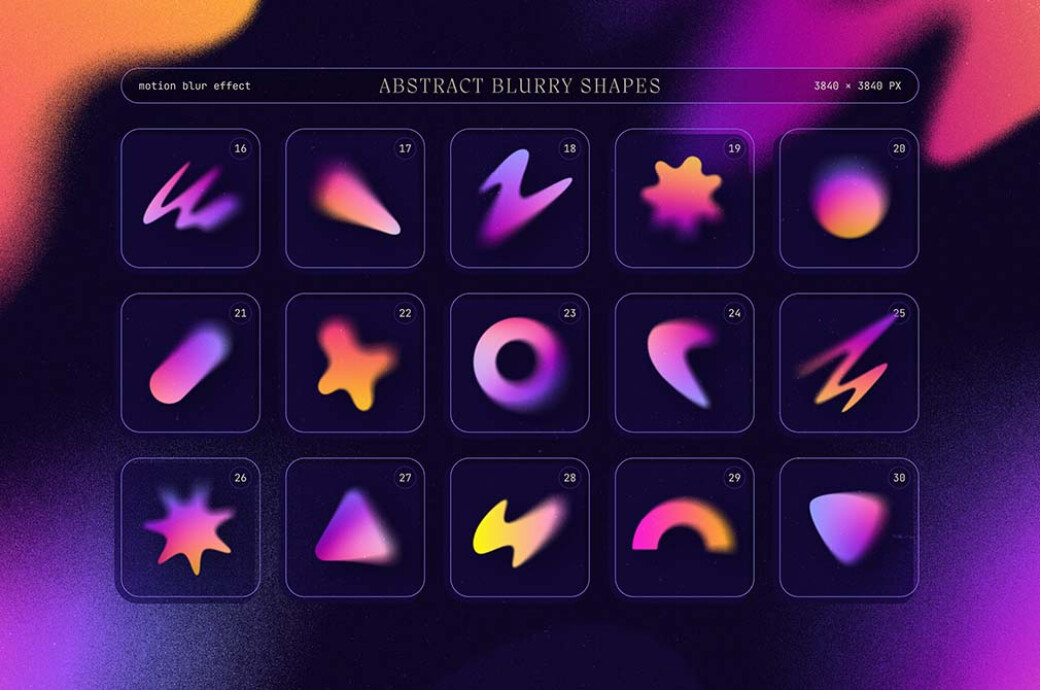 Blurry Gradient Shapes