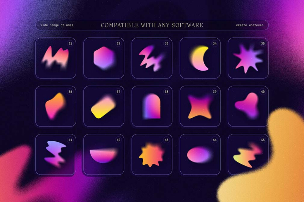 Blurry Gradient Shapes