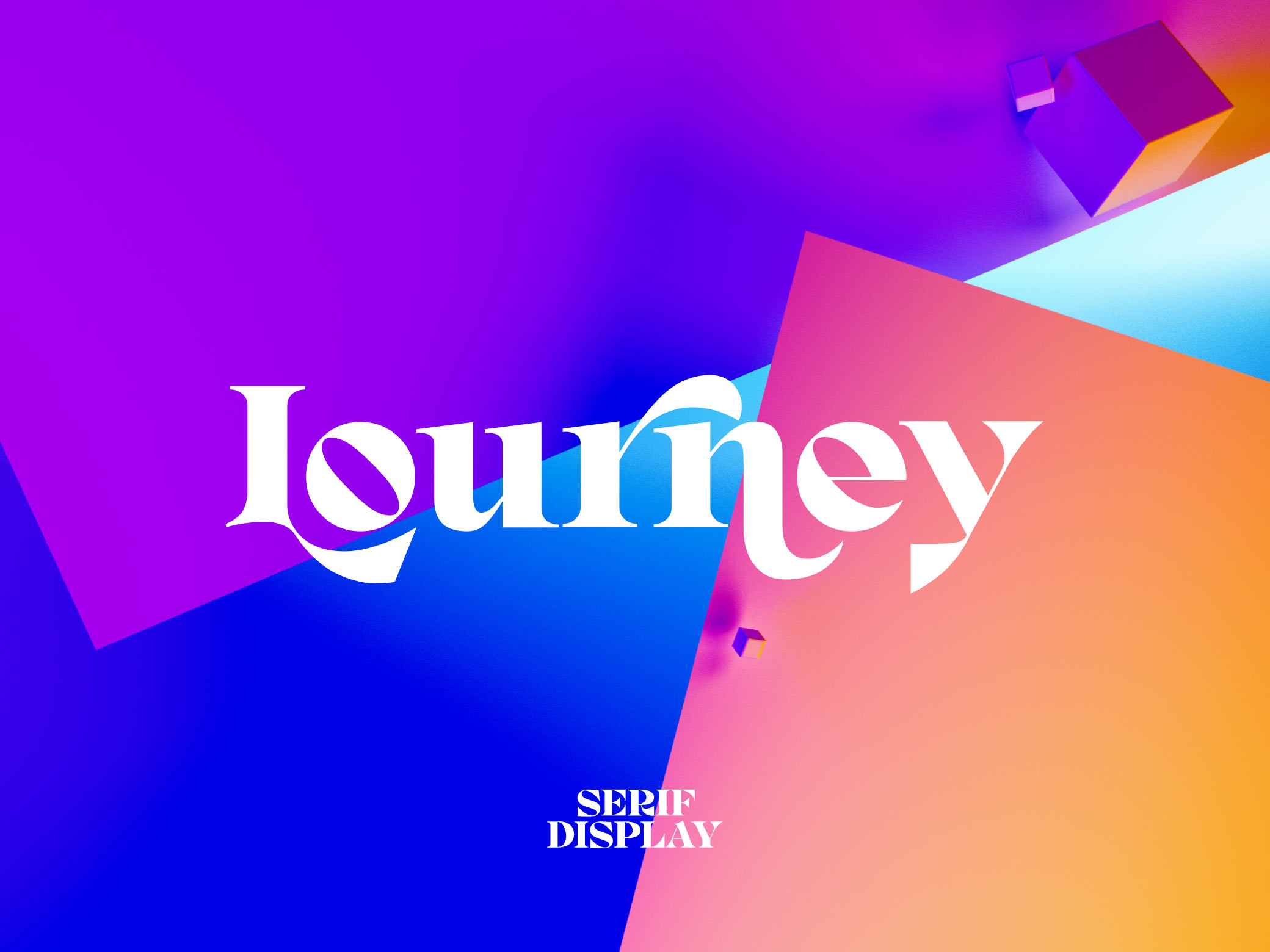 Lourney Display Font + Extras