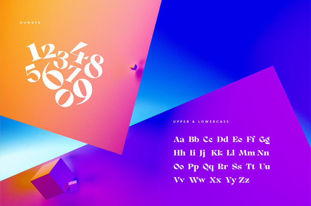 Lourney Display Font + Extras