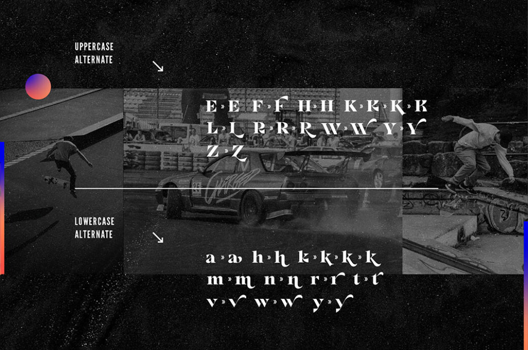 Lourney Display Font + Extras