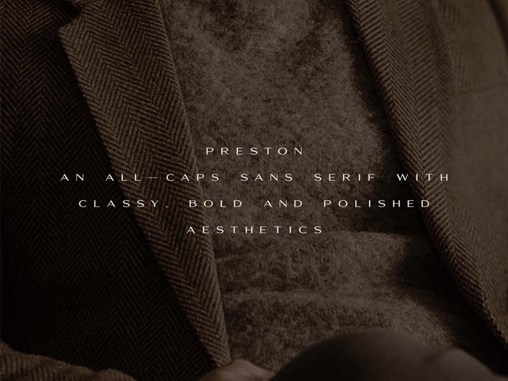 Preston Classy Sans Serif Font