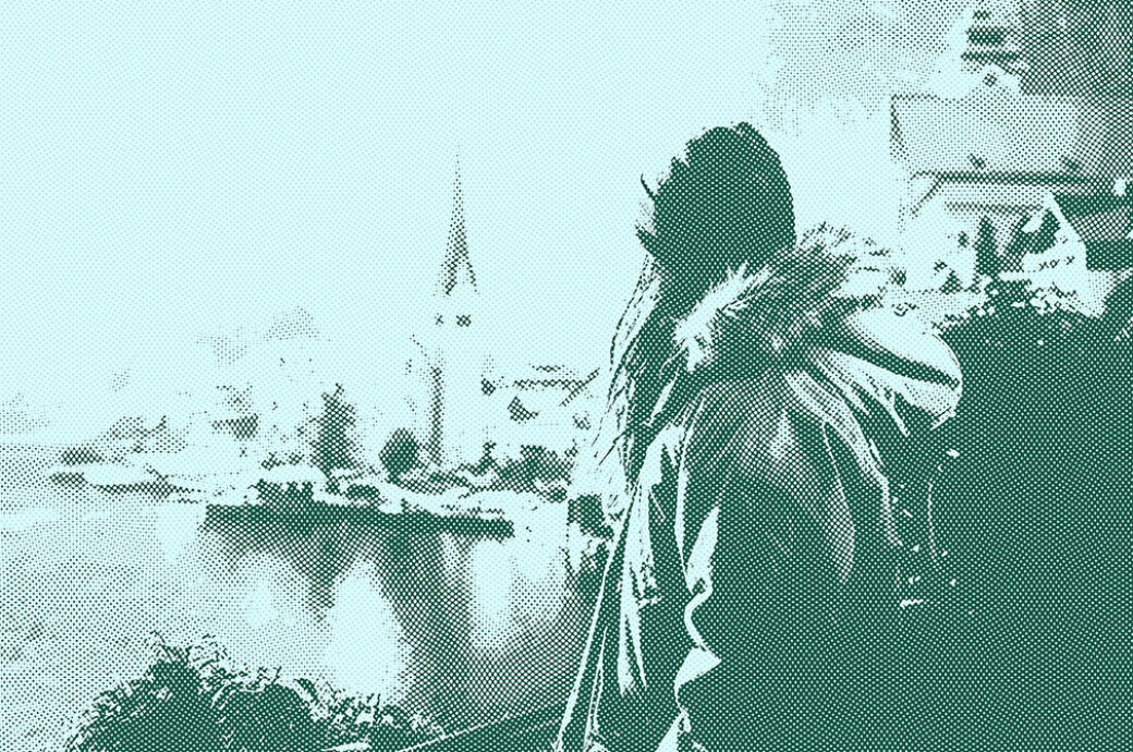 Waved Halftone Photo Effect