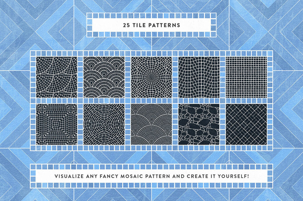 Mosaic Illustrator Brushes