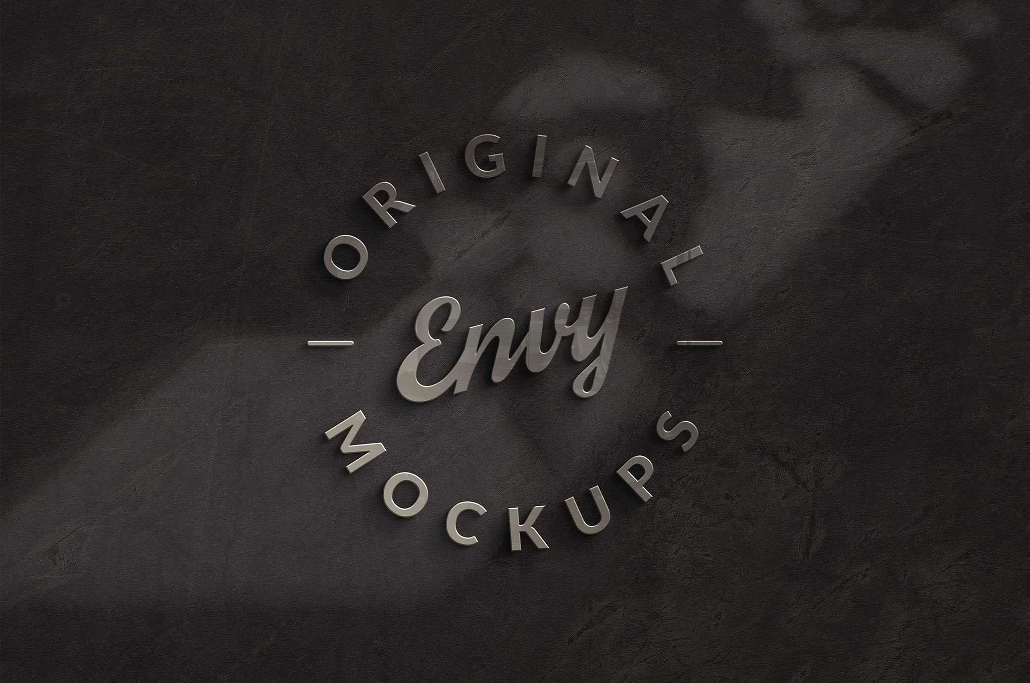Stone & Metal Sign Mockup