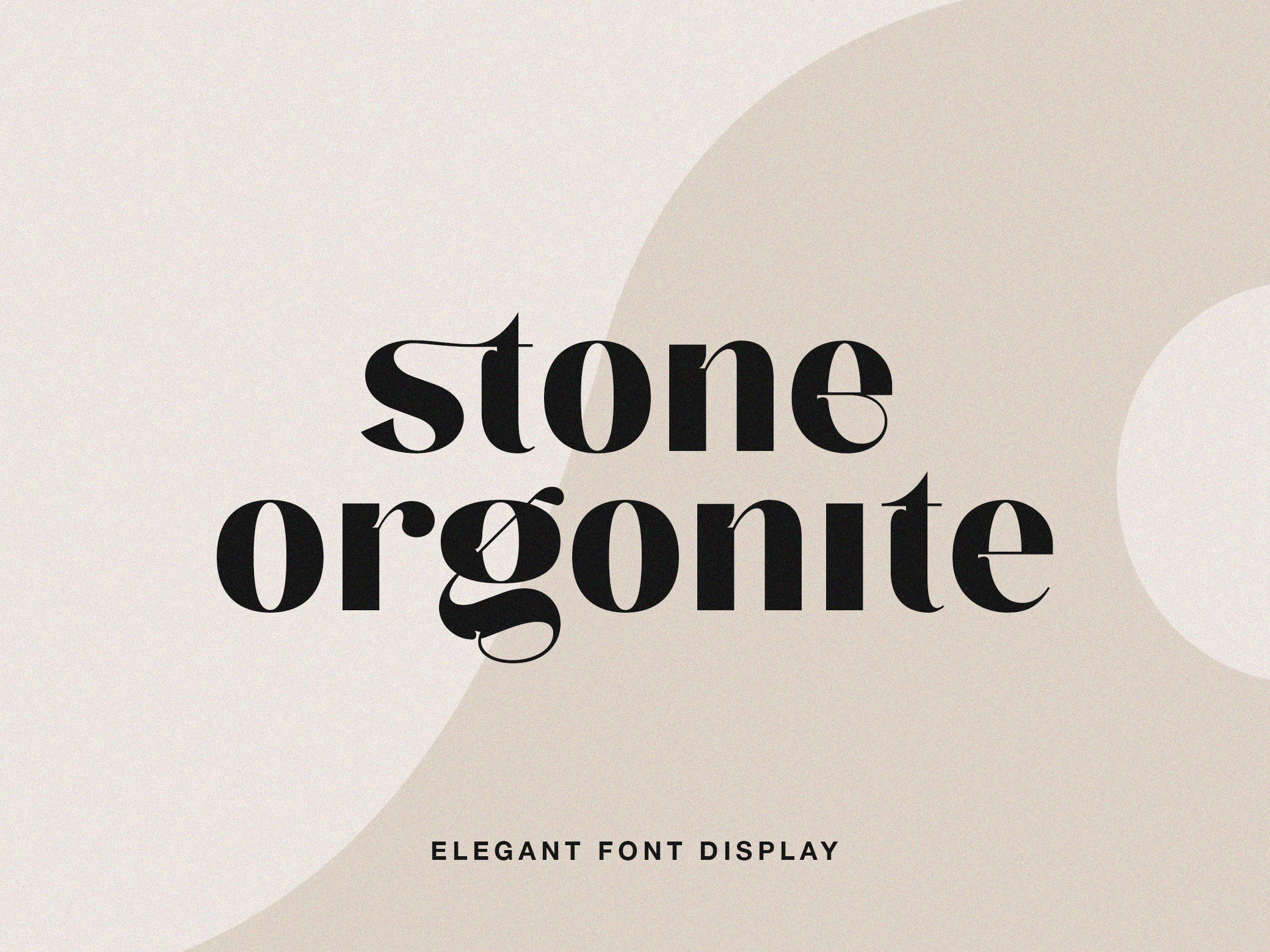 Stone Orgonite Display Font
