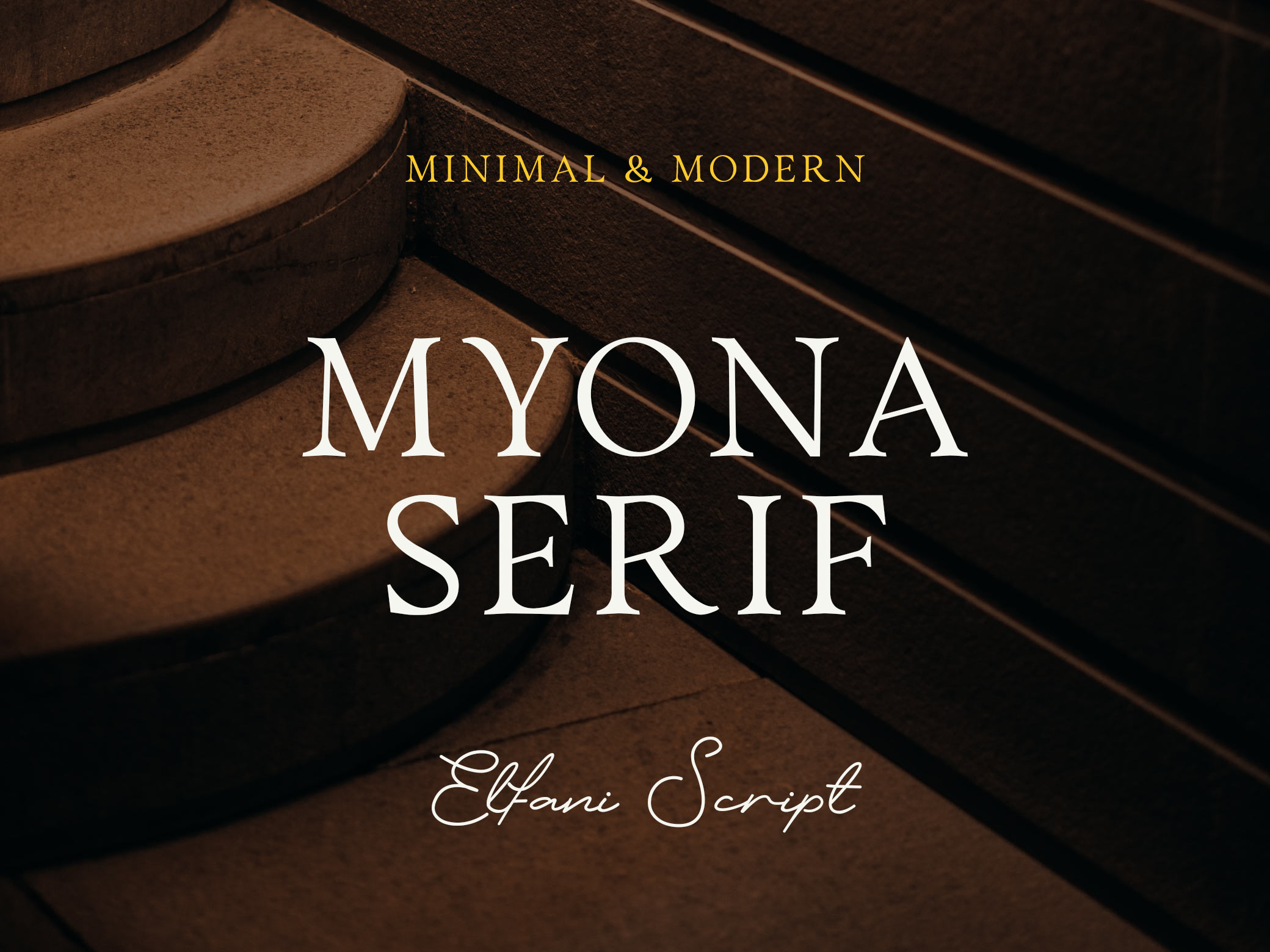 Myona Serif & Elfani Script Fonts