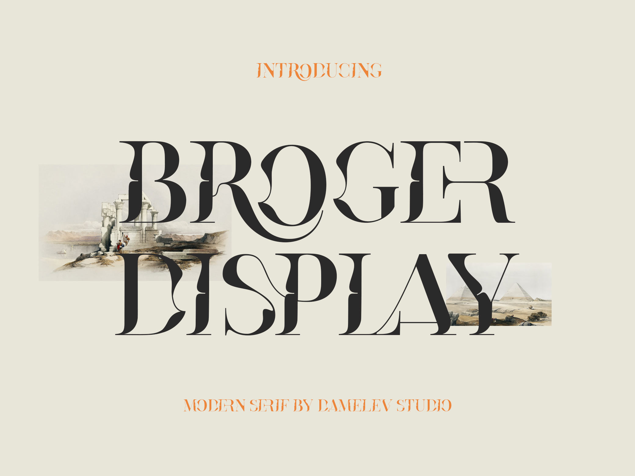Broger Display Font