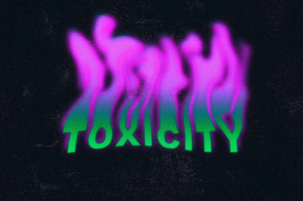 Toxic Flames Text Effect