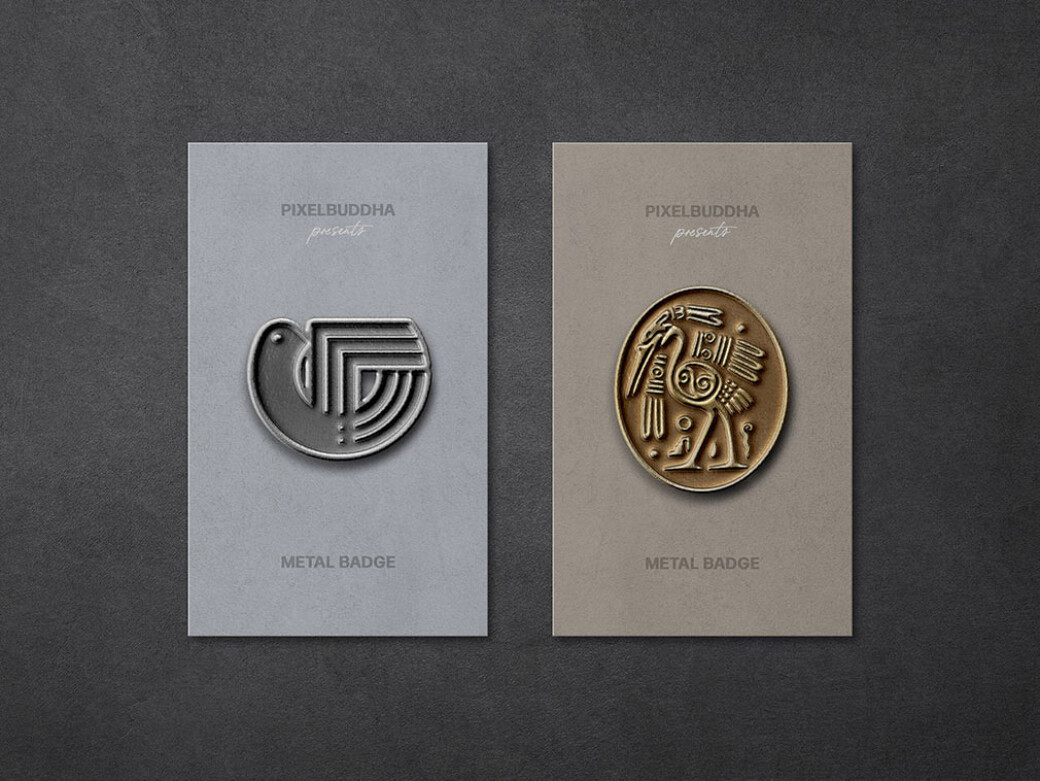 Metallic Pin Badges Scenes