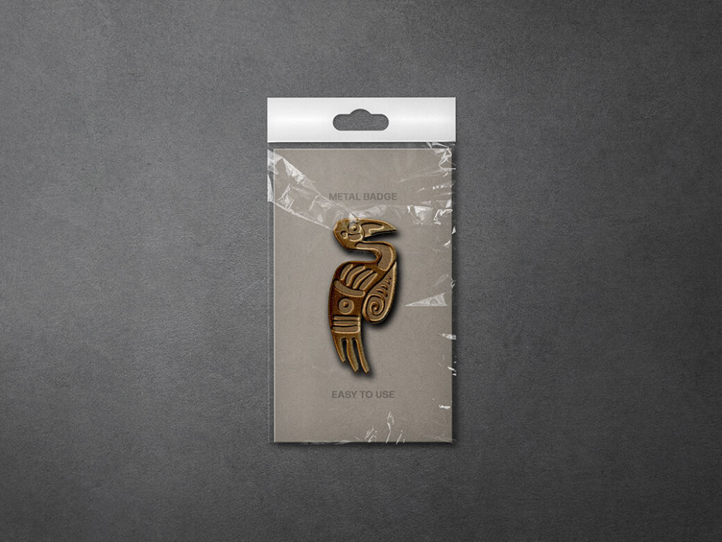 Metallic Pin Badges Scenes