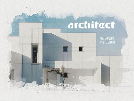 Architect Watercolor Photo Effect