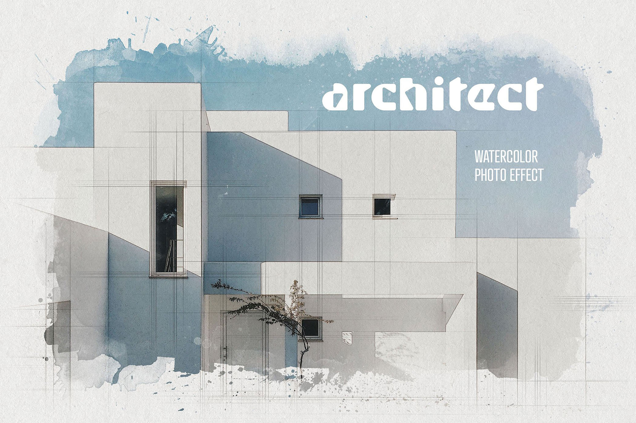 Architect Watercolor Photo Effect