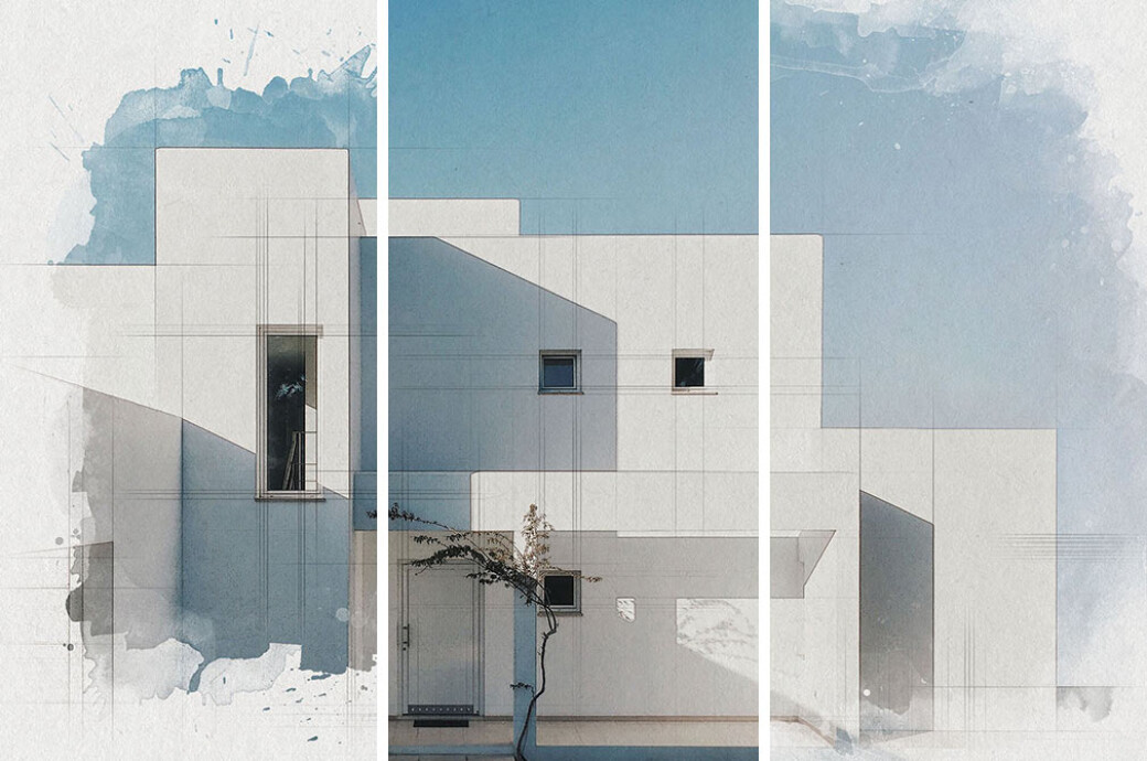 Architect Watercolor Photo Effect