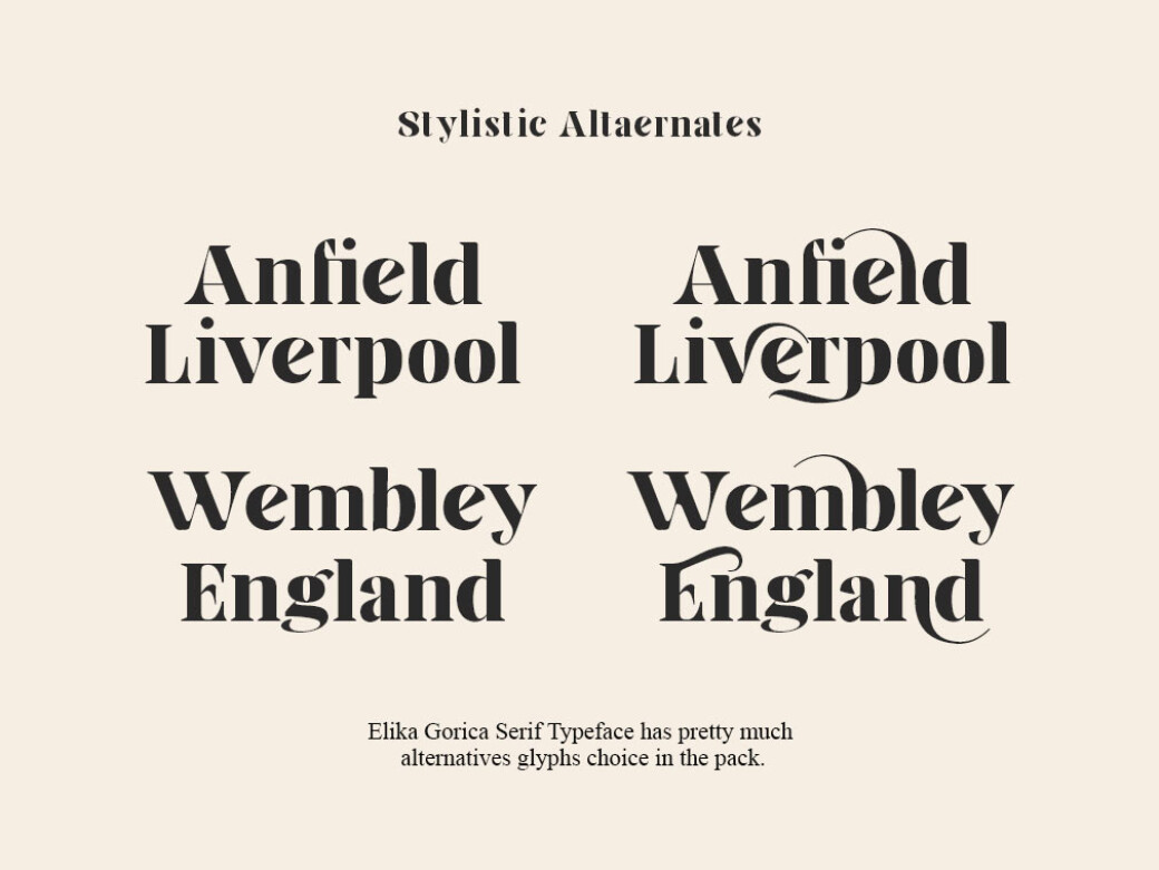 Elika Gorica Display Font