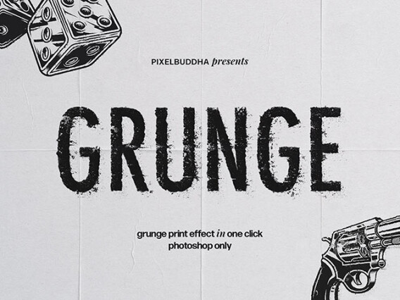 Grunge Print Photoshop Effect