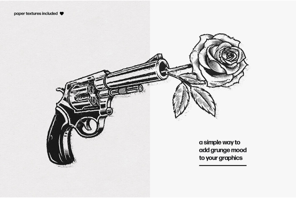 Grunge Print Photoshop Effect