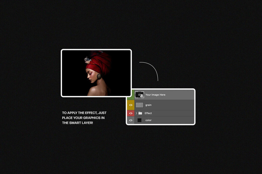 Glitch Ghost Photo Effect