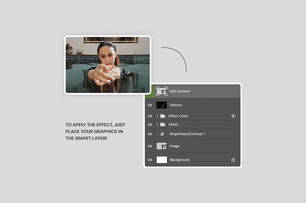 Broken Mirror Photo Effect