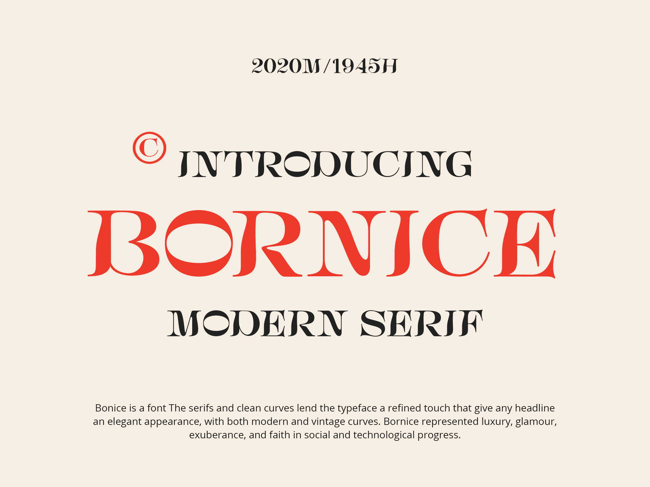 Download Bornice Serif Font