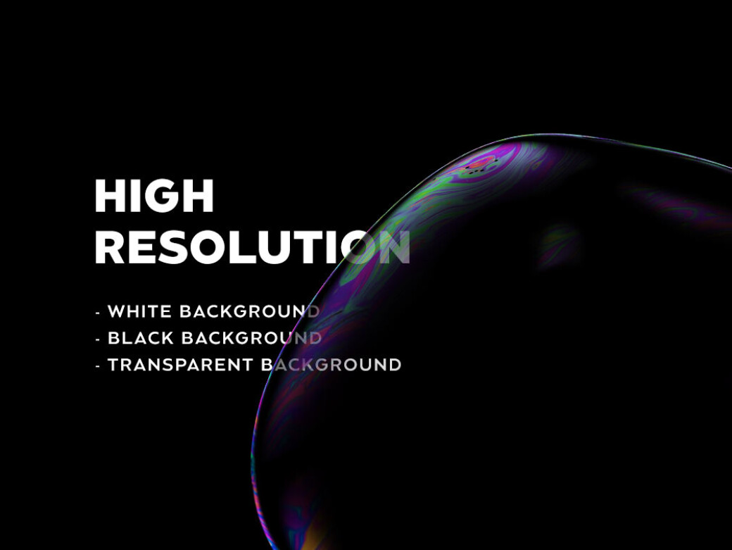 Transparent Soap Bubbles