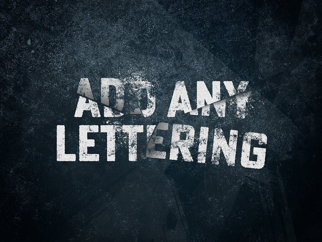 Broken Text Photoshop Effect