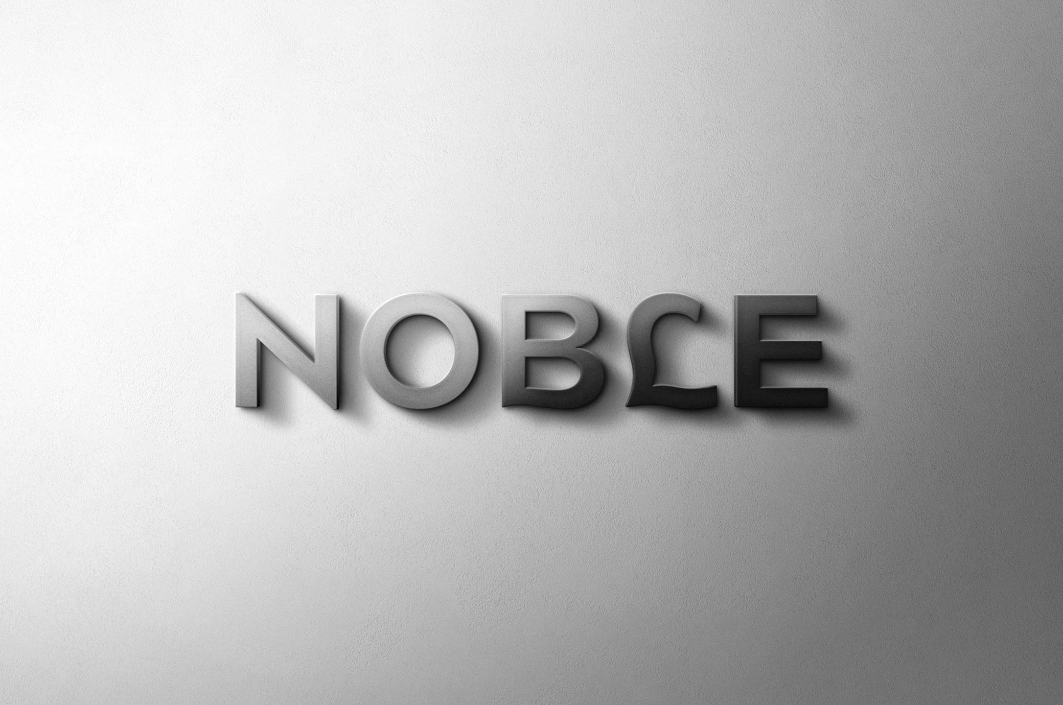 Matte Metallic Sign Mockup