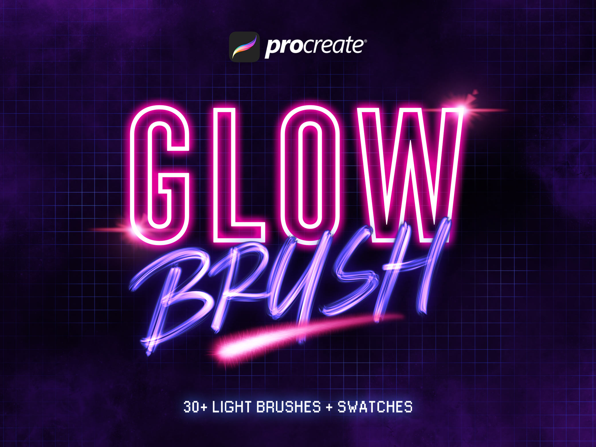 Glow Procreate Brushes