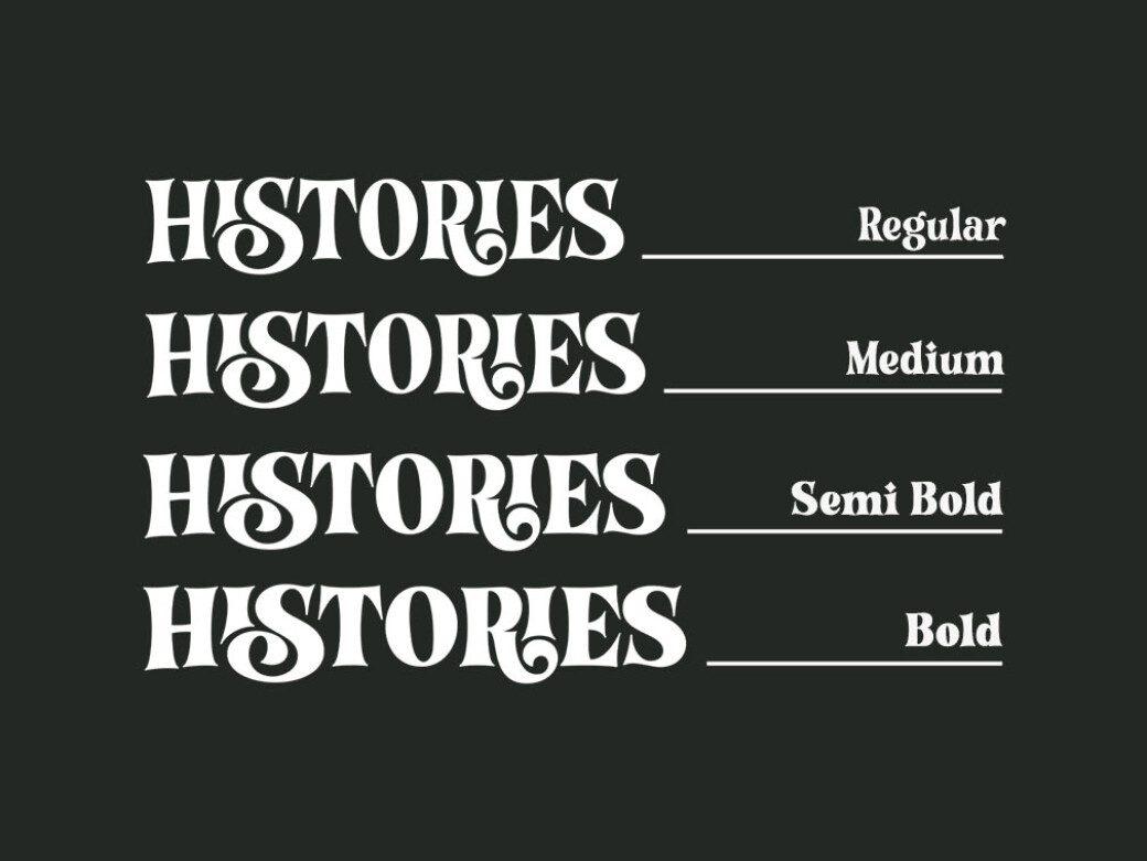 Histories: Fairytale Display Font