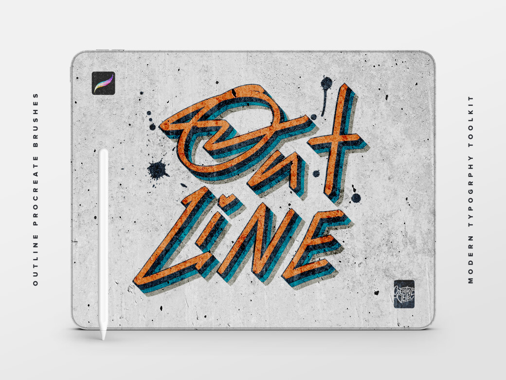 Outline Procreate Brushes