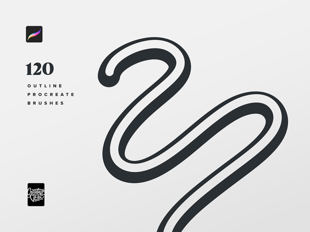 Outline Procreate Brushes