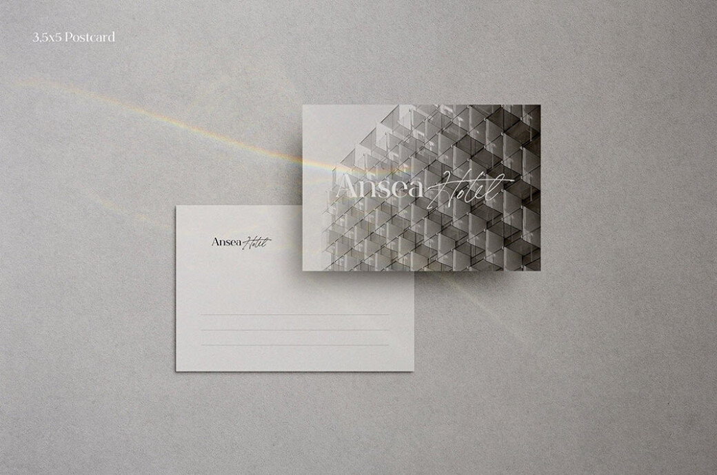 Souvenir Postcard Mockup