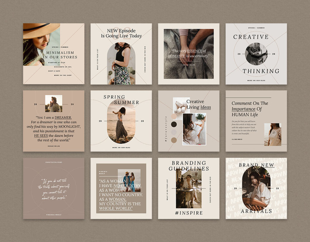 Download Post & Story Instagram Templates