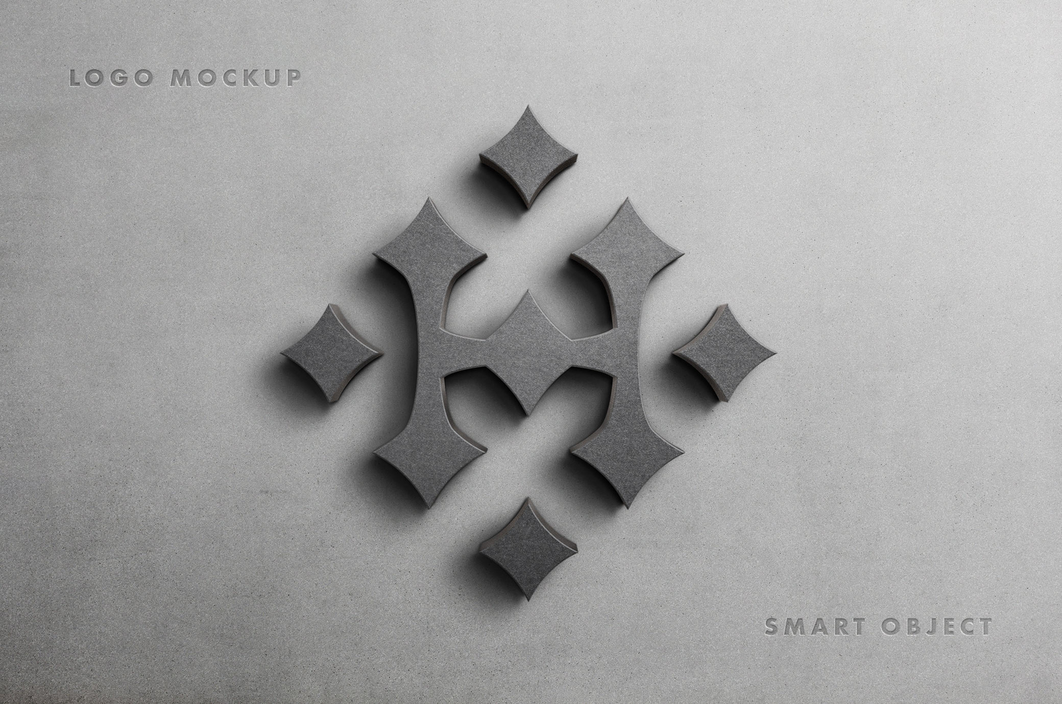 Stone Sign Logo Mockup