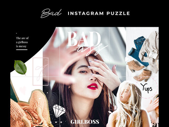 Bad Instagram Puzzle Templates