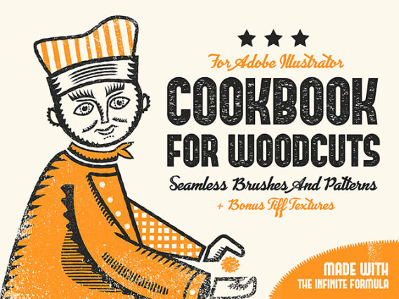 Woodcuts Illustrator Brushes Set