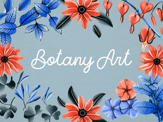 Botany Watercolor Flowers