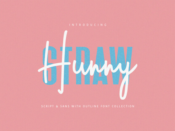 Hunny Straw Font Collection