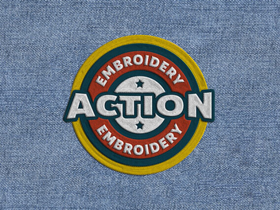 Embroidery Photoshop Action