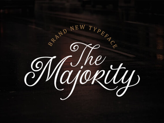 The Majority Script Font