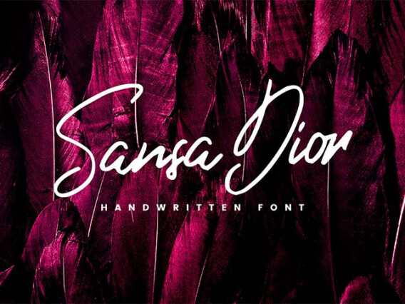 Sansa Dior Script Typeface