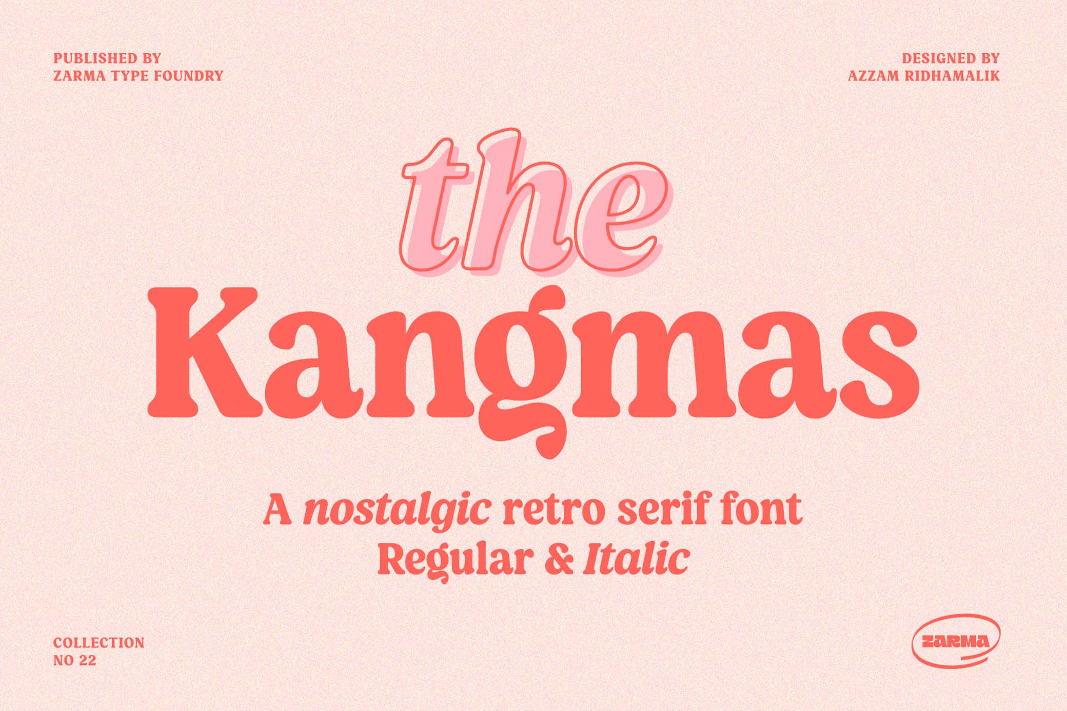 Kangmas — Nostalgic Retro Serif Font