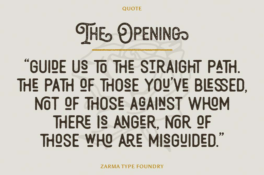 Thourenz — Monoline Vintage Font