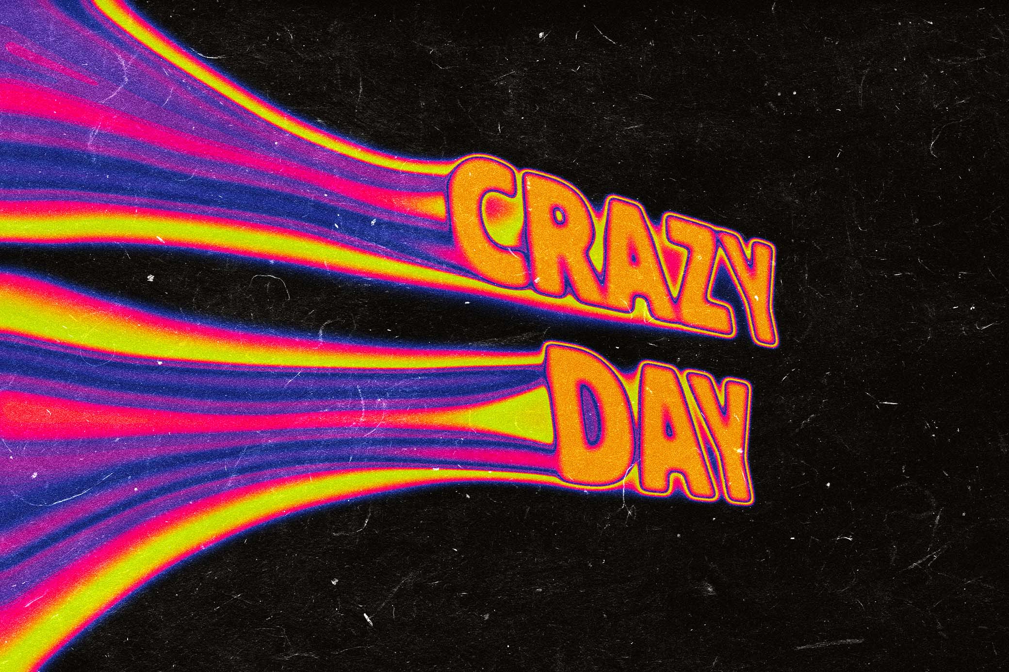 Acid Smeared Text Effect