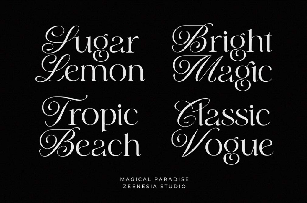 Magical Paradise — Modern Serif Typeface